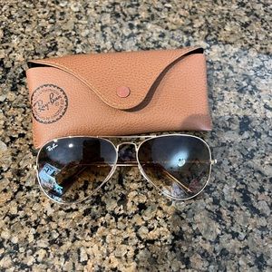 Ray Ban RB3689 Sunglasses AVIATOR METAL II 58mm Gradient Lens